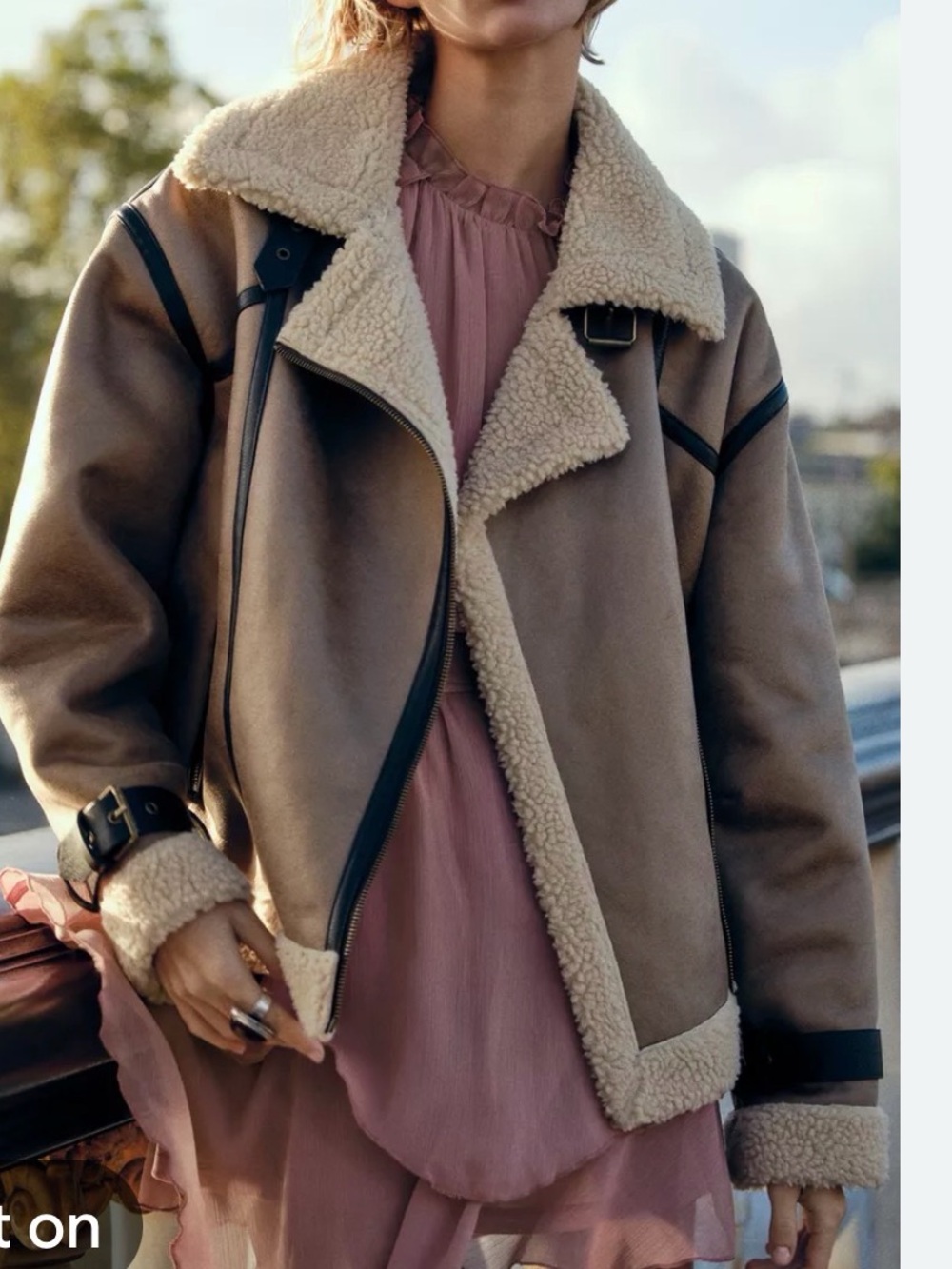 Zara Double-Faced Biker Jacket
